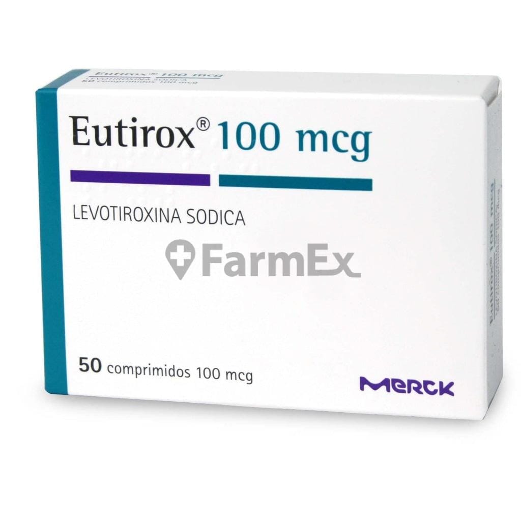 Eutirox 100 mcg x 50 comprimidos Farmex-Fonasa-Persistente